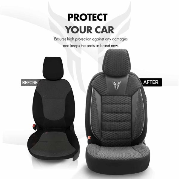 Auto Sitzbezug Set Universal Vorne und Hinten Komfortabel Komplett Set